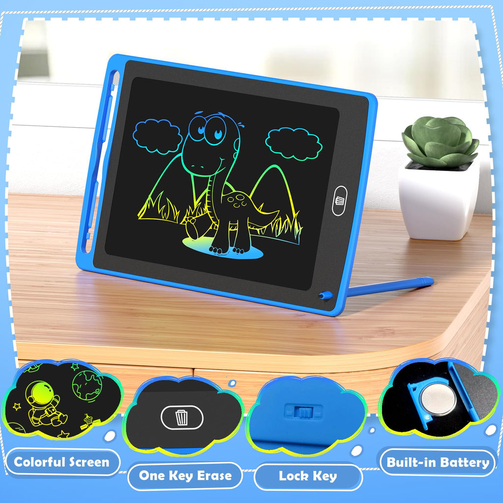Doodle Away Colorful TQU 4-Pack LCD Writing Tablet for Kids, 8.5 Inch