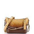 Golden Hour Glam Chanel Pre-Loved Gabrielle Hobo Small, Gold
