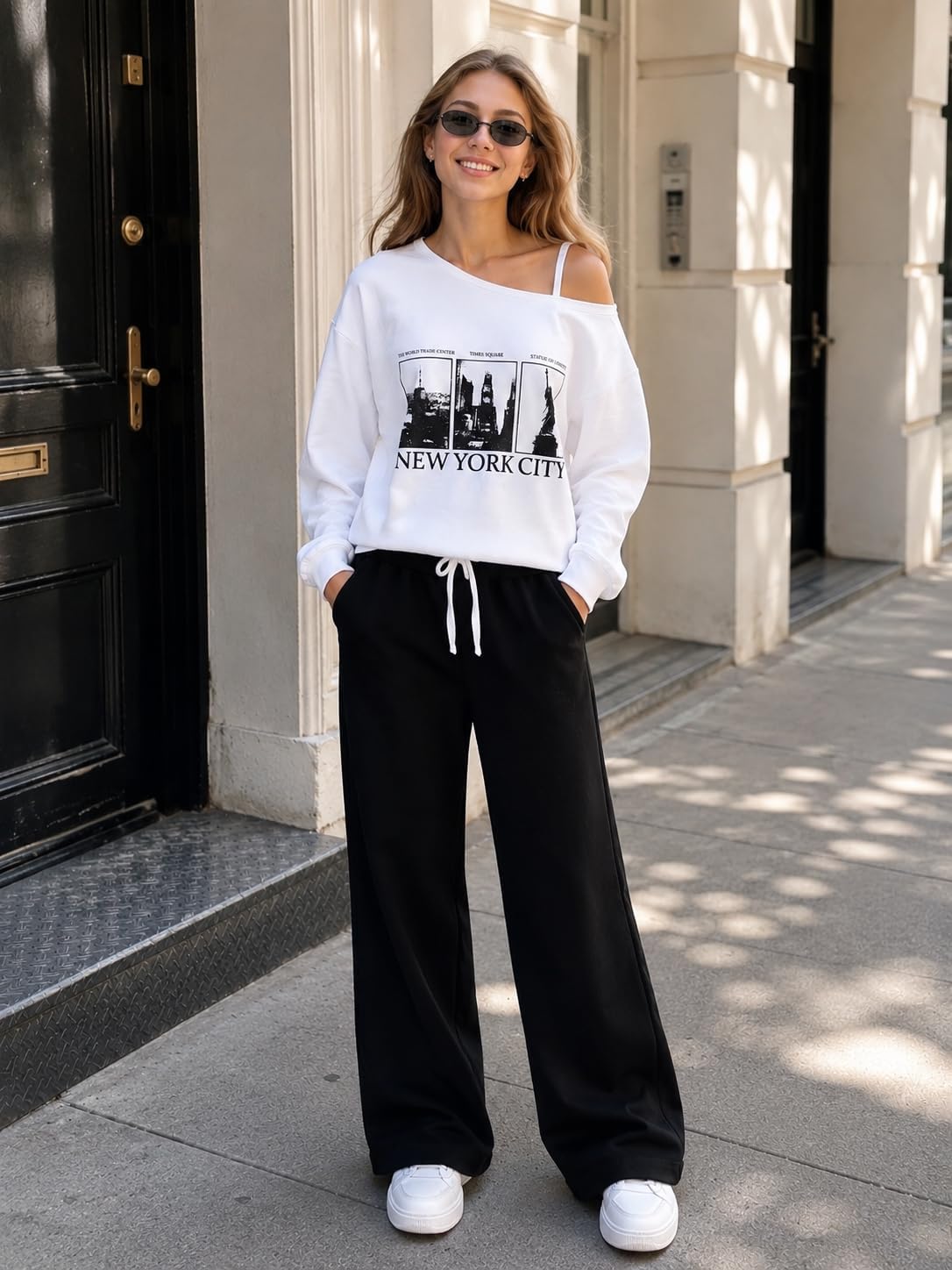 Off-Shoulder Sass – Tween Girls' 2-Piece Set