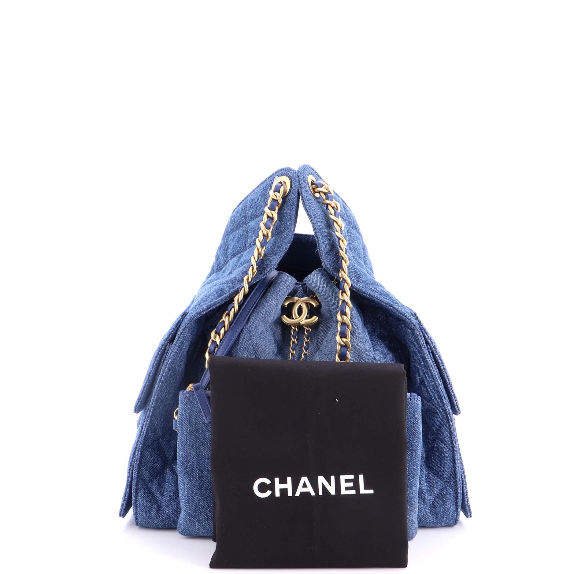 Denim Dreams Luxe Chanel Pre-Loved 25 Hobo Bag Quilted Denim Medium, Blue