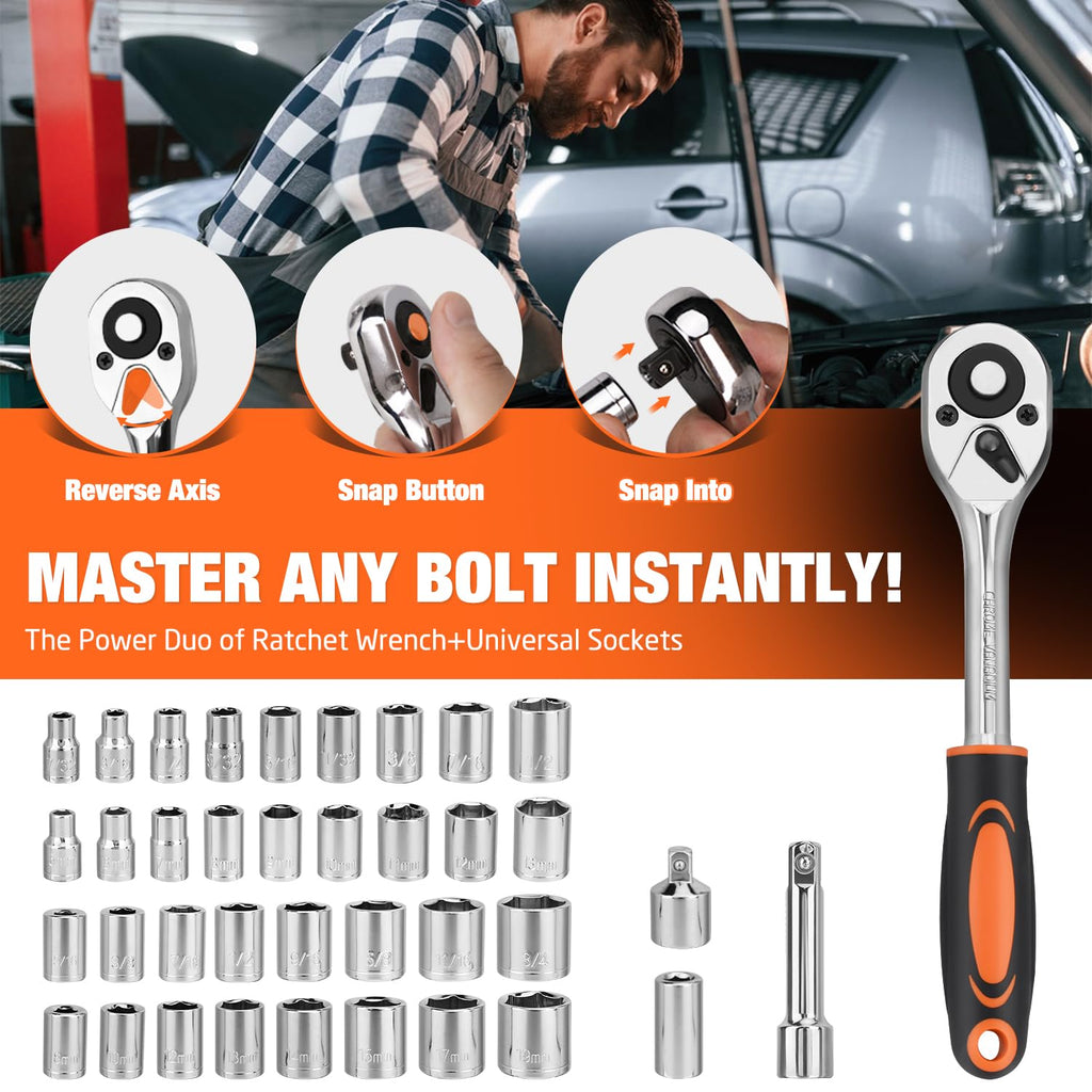 248-Piece Home Repair Hand Tool Set with Storage Case