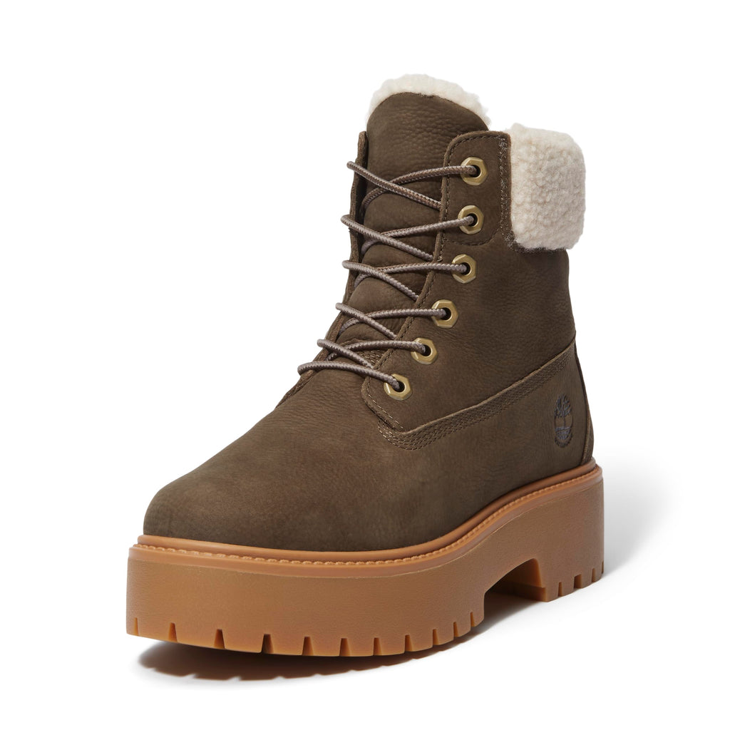 Midnight Warmth - Timberland Stone Street Mid Warm-Lined Waterproof Boot, Black