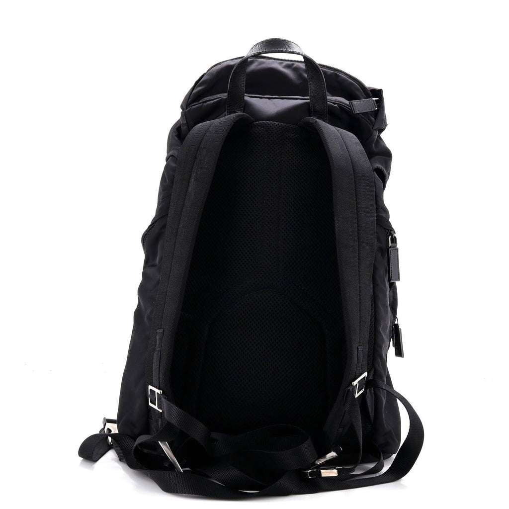 Prada, Pre-Loved Double Pocket Rucksack Backpack Large, Black