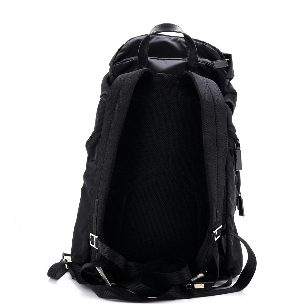 Prada, Pre-Loved Double Pocket Rucksack Backpack Large, Black
