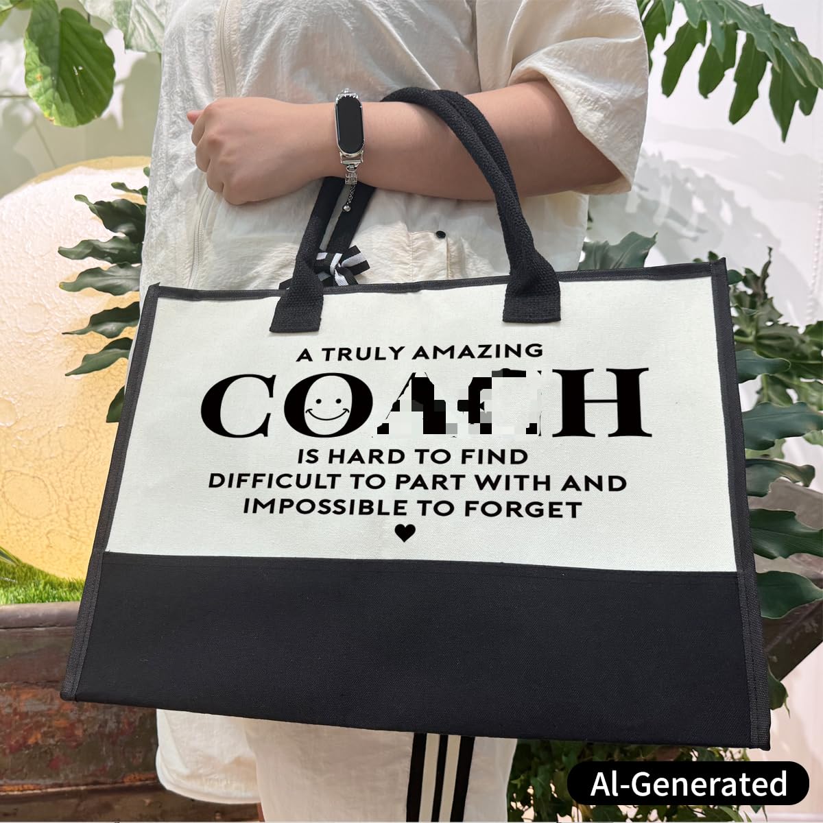 Haul It All Roomy Canvas Tote Coach Bag