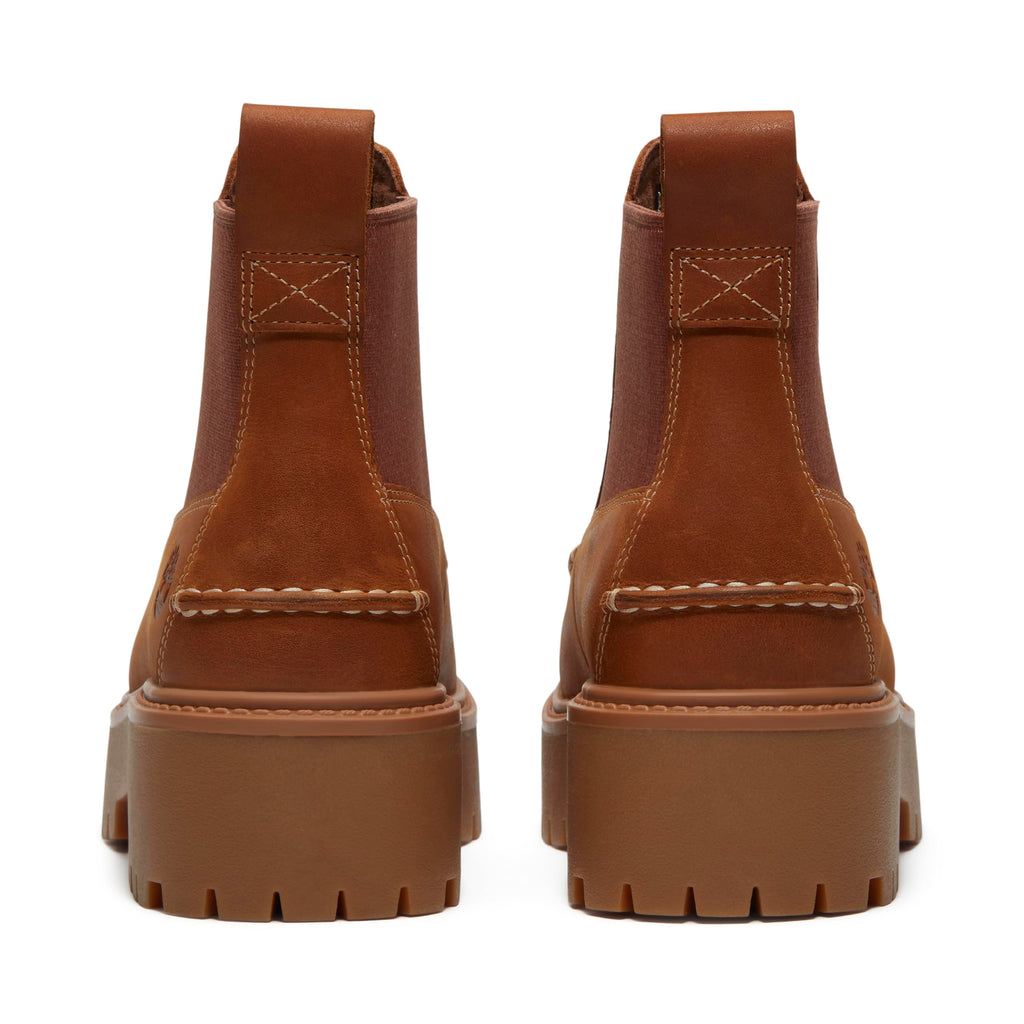 Timberland Women's Stone Street Chelsea Boot, Wheat Full Grain, 8.5 Medium US