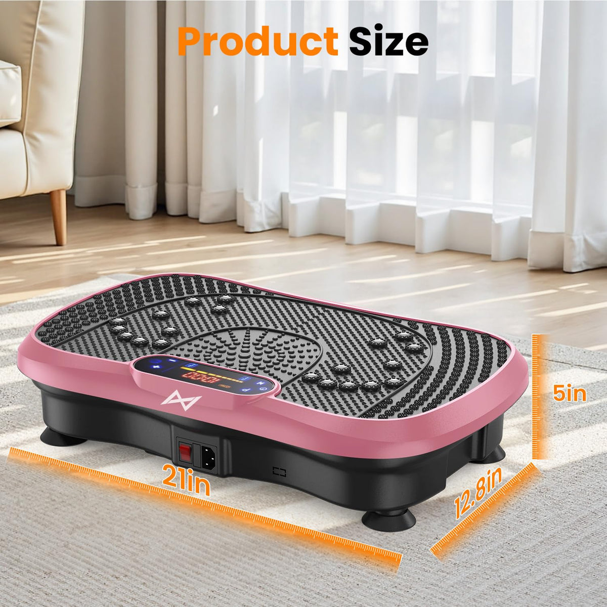 Shake It Up Powerful AXV Vibration Plate Exercise Machine, Pink