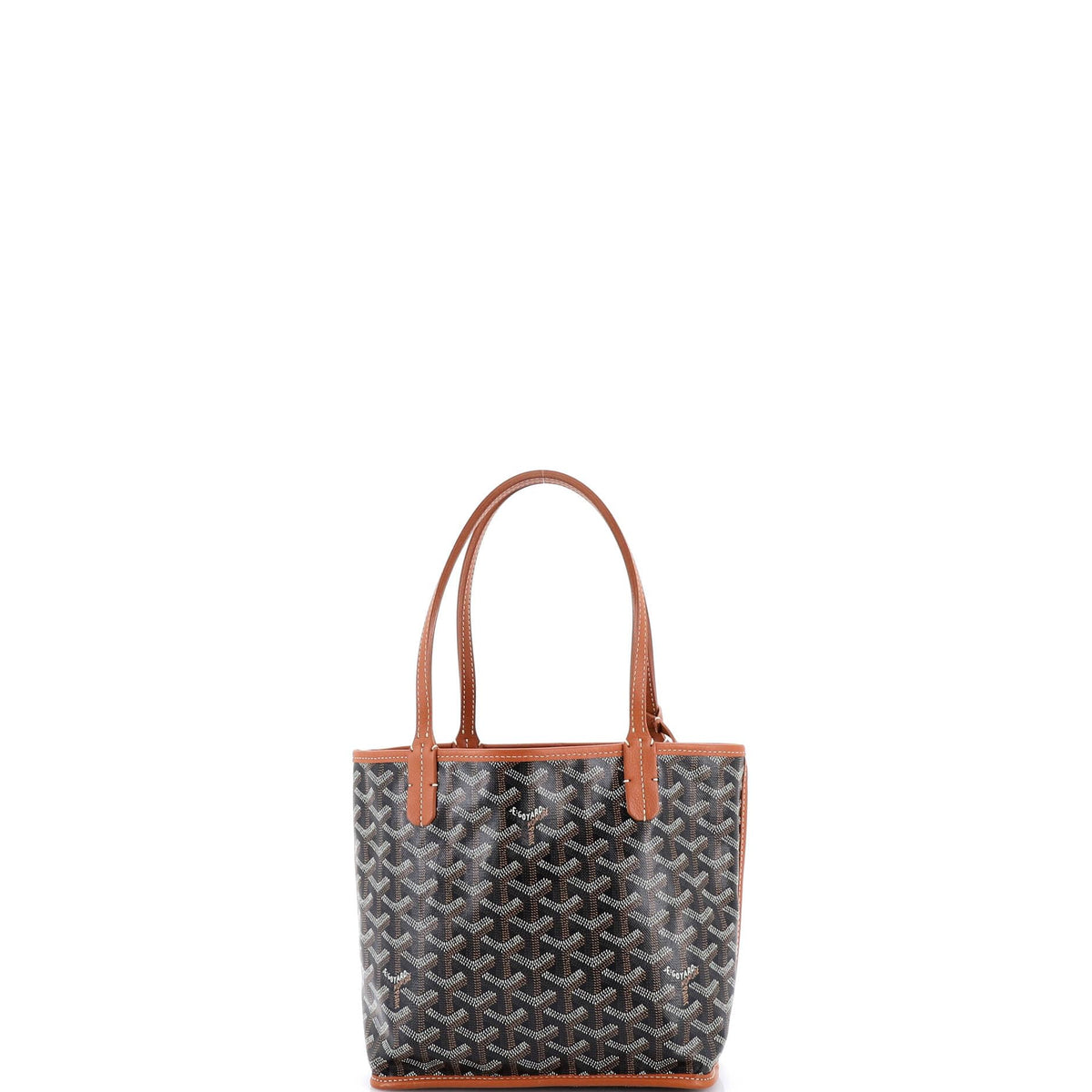 Goyard, Pre-Loved Anjou Reversible Tote Coated Canvas Mini, Black