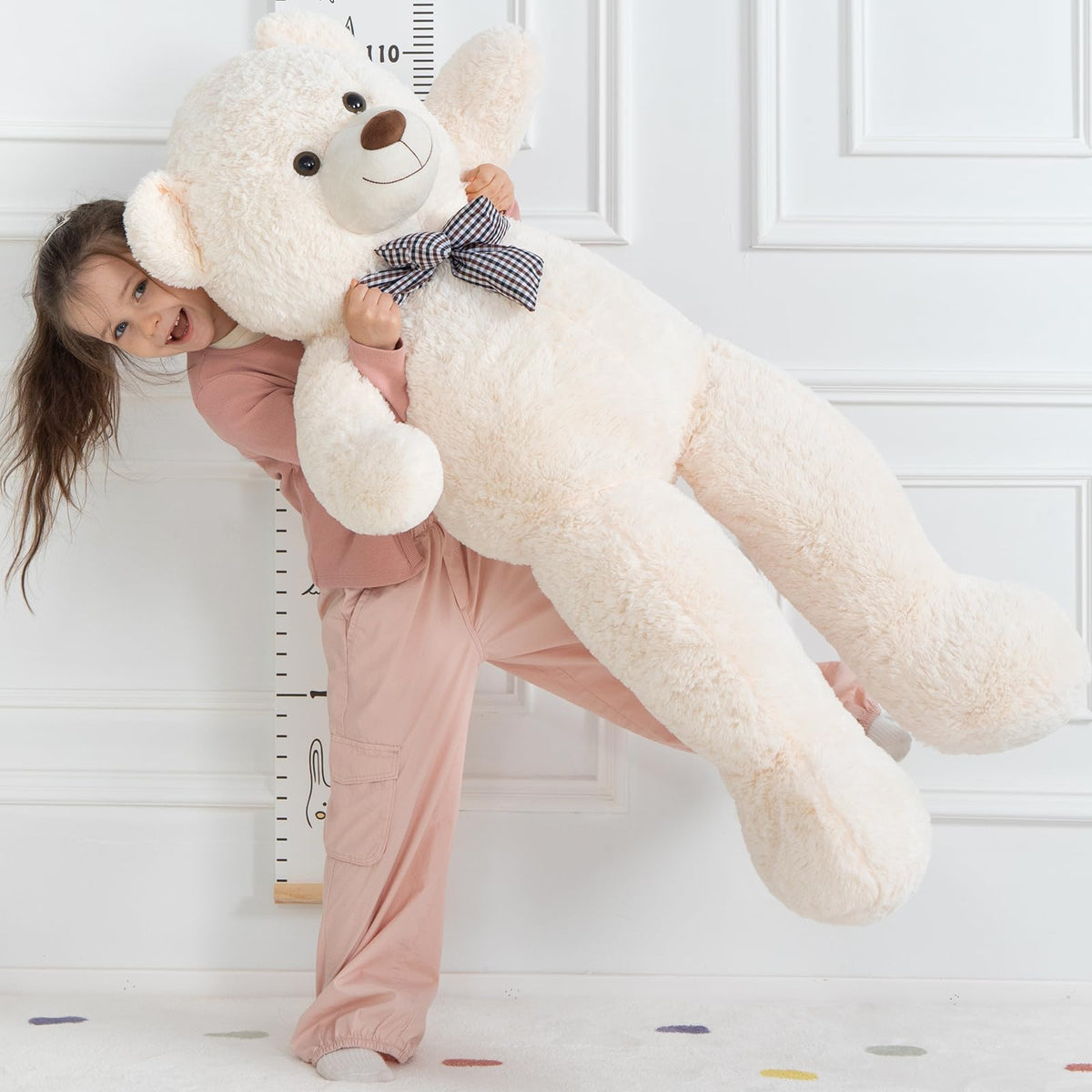 MaoGoLan 47 Inch Giant Teddy Bear, Classic Beige Plush Gift