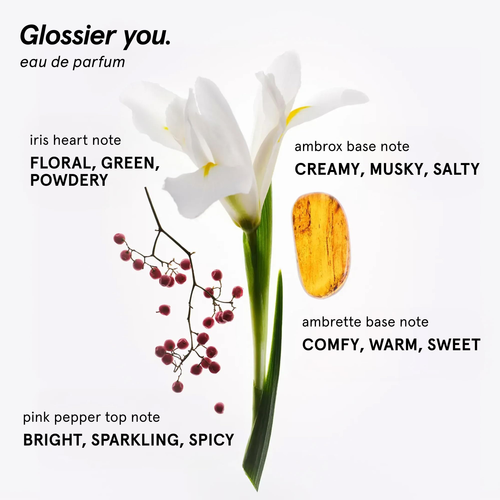 Glossier You Eau de Parfum, Unisex Skin-Scent Enhancer, 50 ml