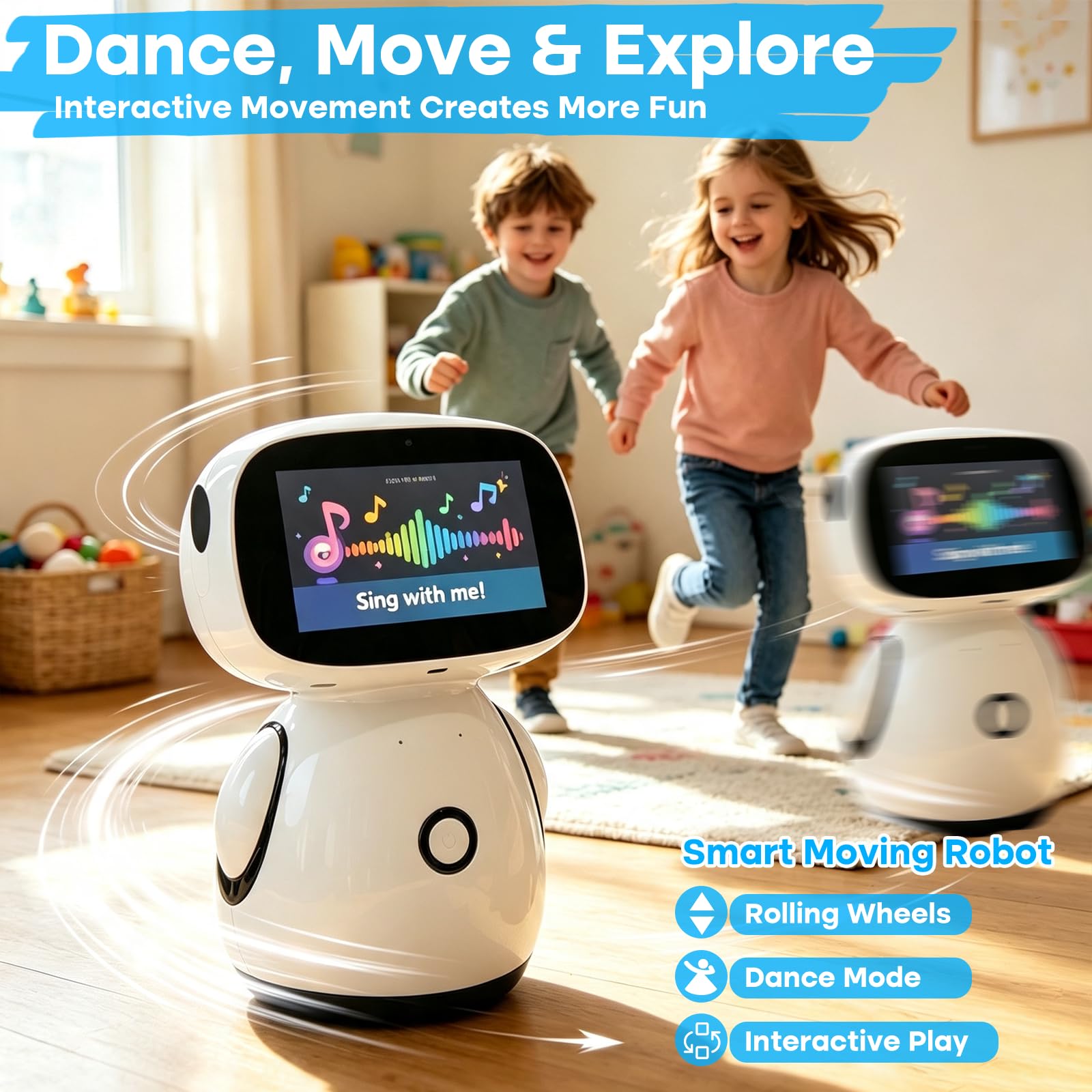 Interactive 7" Touch Screen AI Voice Robot