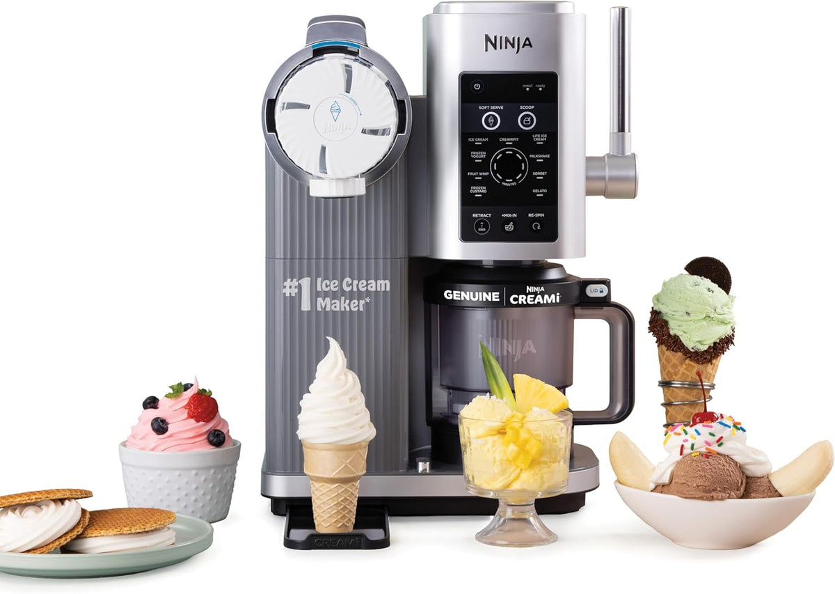 Ninja CREAMi Scoop & Swirl Ice Cream and Soft Serve Maker