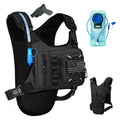 Outdoor Hydration Vest for Running & Hiking, Lightweight Breathable Water Backpack with 2.0L Bladder, Bounce-Free Chest Pack for Marathon, Cycling, Trekking for Men and Women (Black, One Size)
