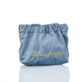 Alphabet-embroidered Velvet Shrapnel Coin Purse