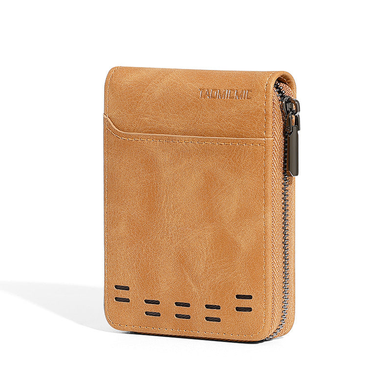 Simple Large Capacity Men's Expanding Card Holder Multiple Card Slots Business ID Card Holder Pu Purse