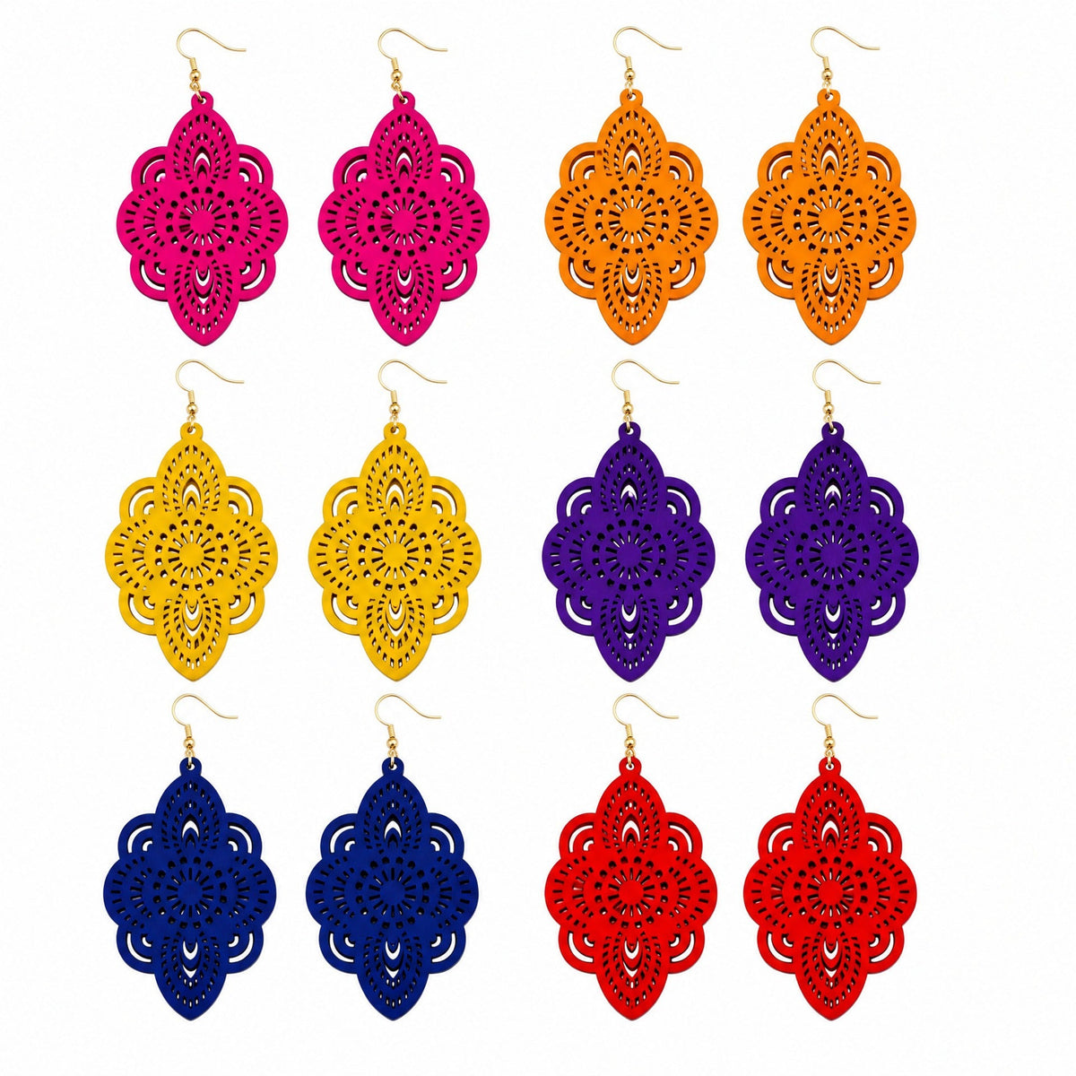 Creative And Chic Hollow-out Earrings Stylish And Unique