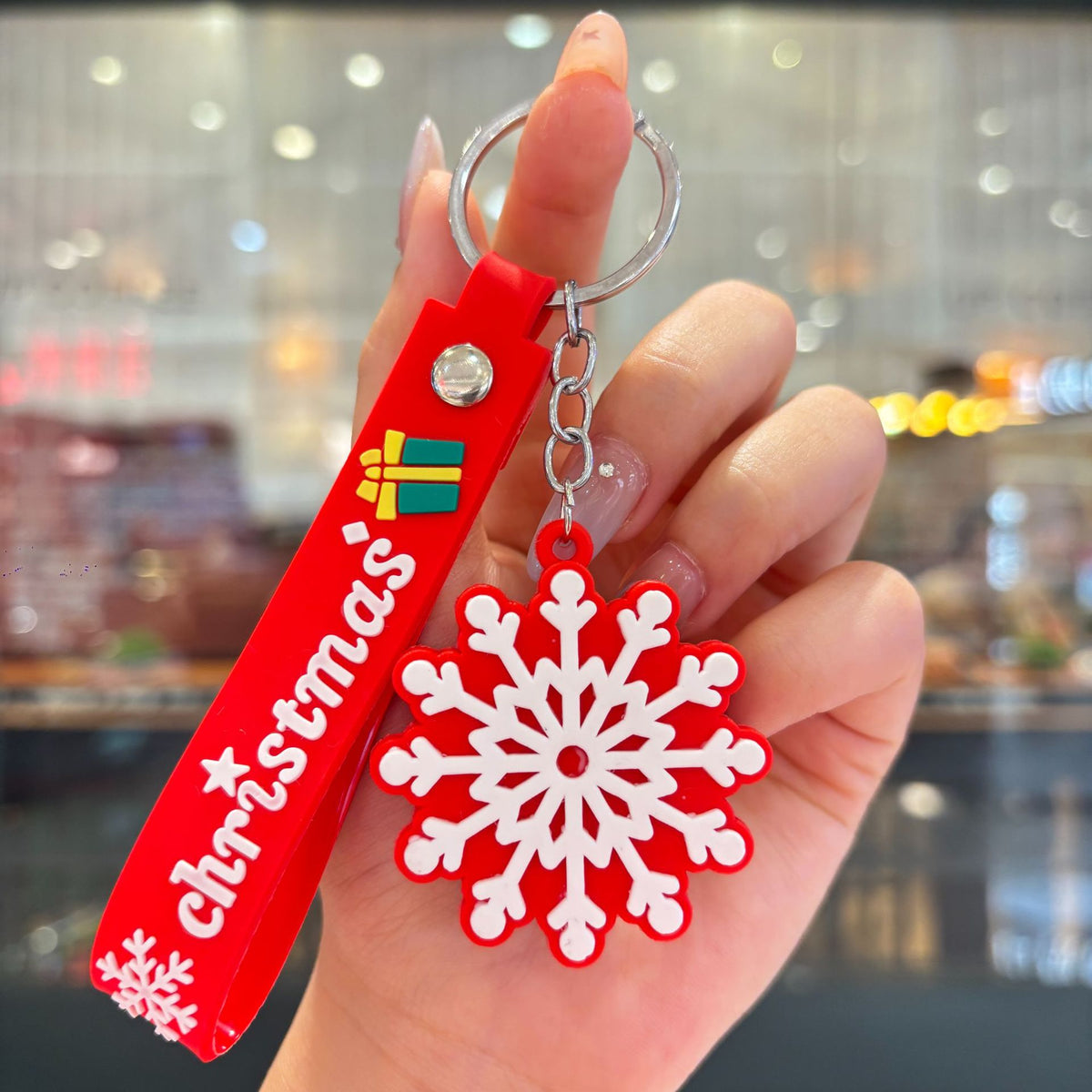 Christmas Cartoon Keychain Bag Charm
