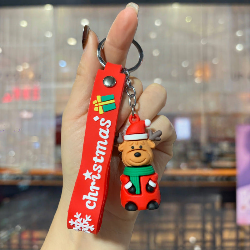 Christmas Cartoon Keychain Bag Charm