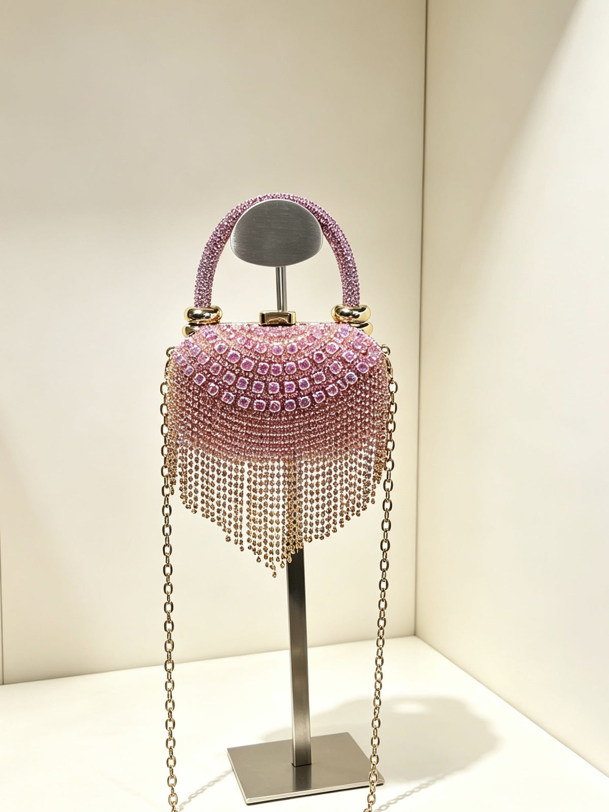 Evening Clutch Shoulder And Crossbody Bag Handbag Fully Diamond-encrusted Womens