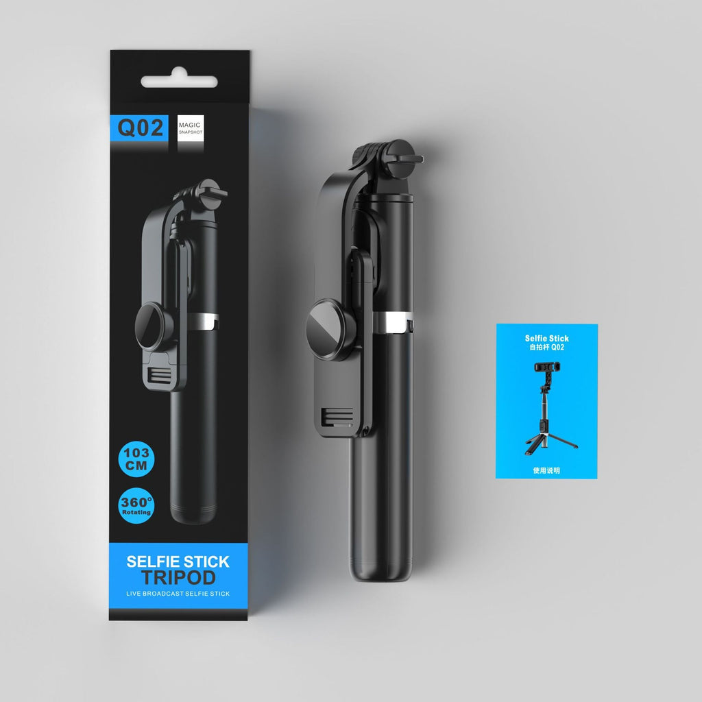 Selfie Stick Tripod Portable And Retractable Bluetooth