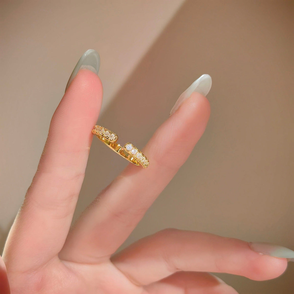 French Vintage Radiant Cut High Carbon Diamond Pigeon Egg Ring, Light Luxury Ice Flower Cut Stackable Ring Set, Women Engagement Finger Band