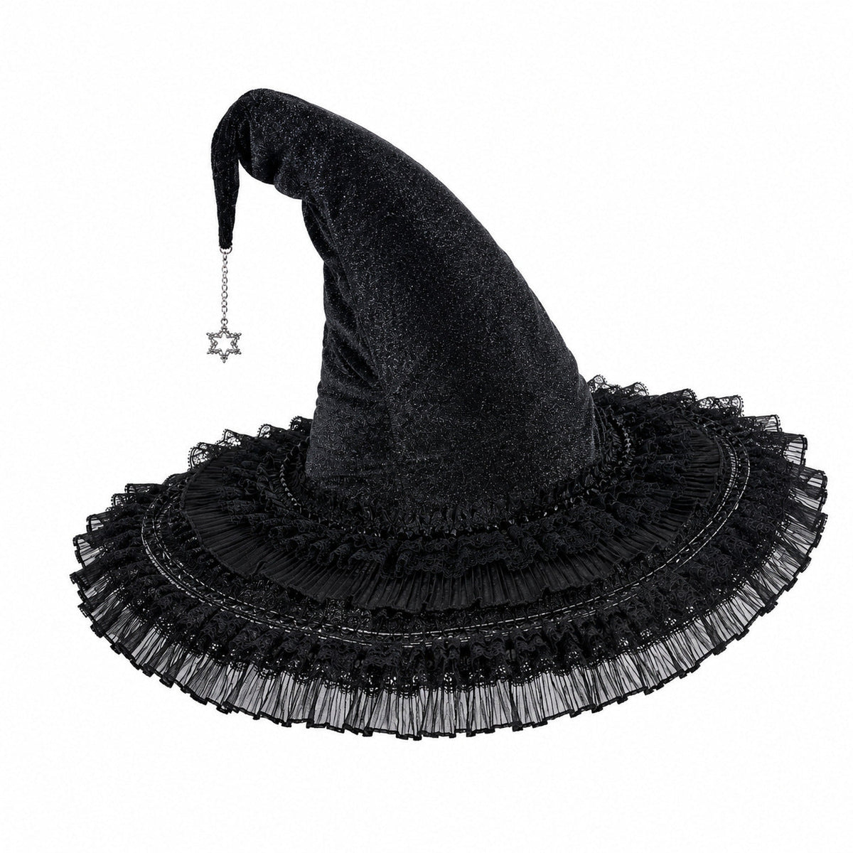 Halloween Flower Witch Hat Ball Party Hat