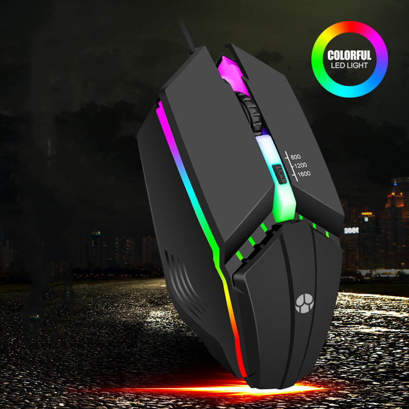 Wired Mouse Usb Glowing Computer Competitive Game