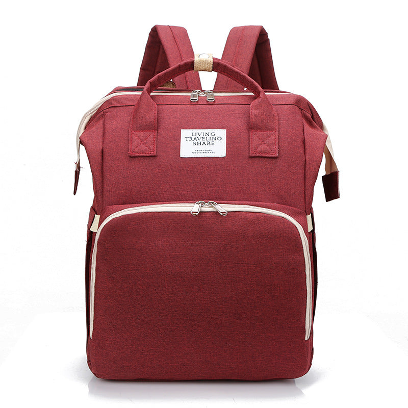 Portable Double-shoulder Large-capacity Mommy Bag