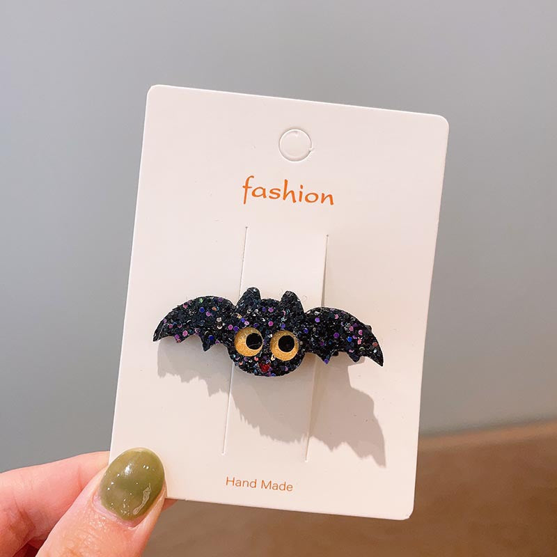 Halloween Children's Hair Accessories Pumpkin Ghost Funny Handmade Hair Clips