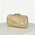 Evening Party Clutch Bag For Ladies Small Square Bag With Lock Closure
