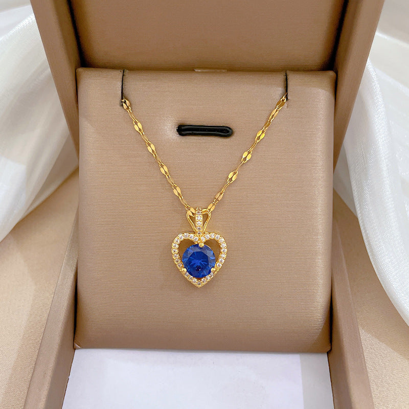 Banquet Wedding Necklace Women's Clavicle Chain, Titanium Steel