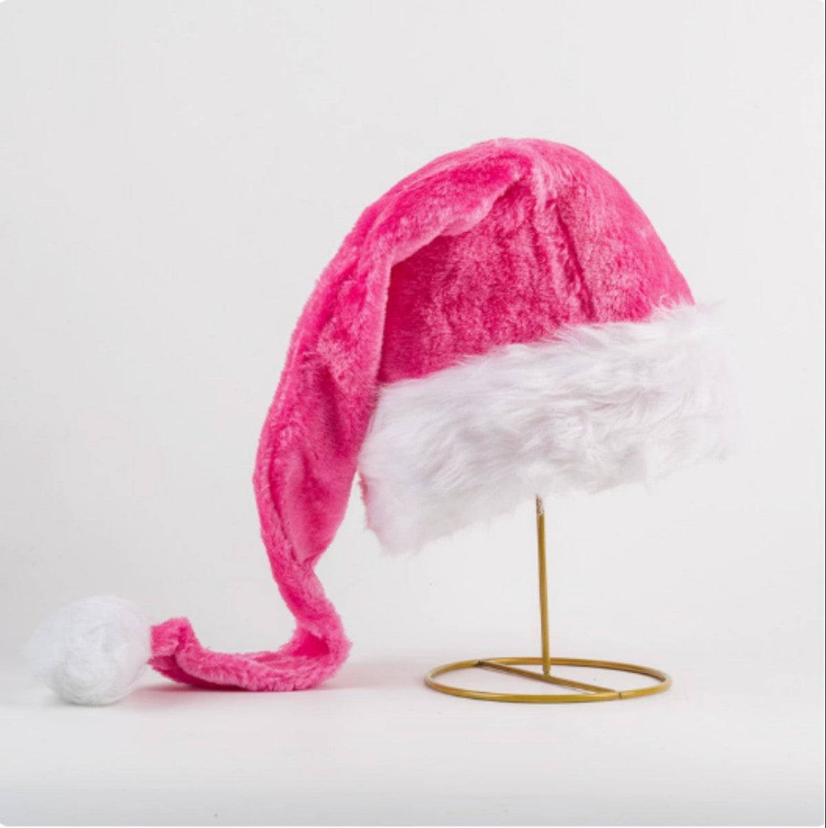 Christmas Party Plush Glowing Christmas Hat For The Elderly