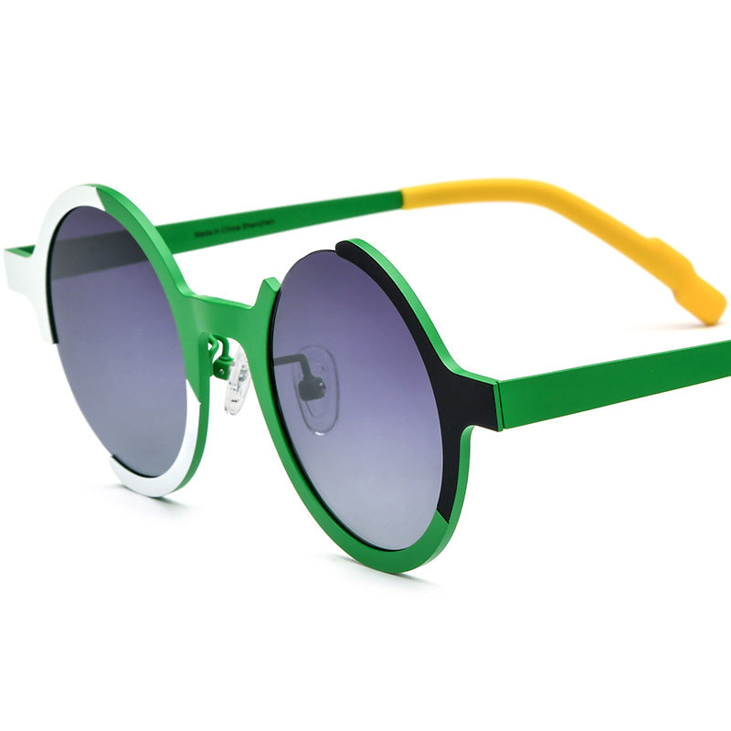 Colorful Pure Titanium Sunglasses In Unique Shapes