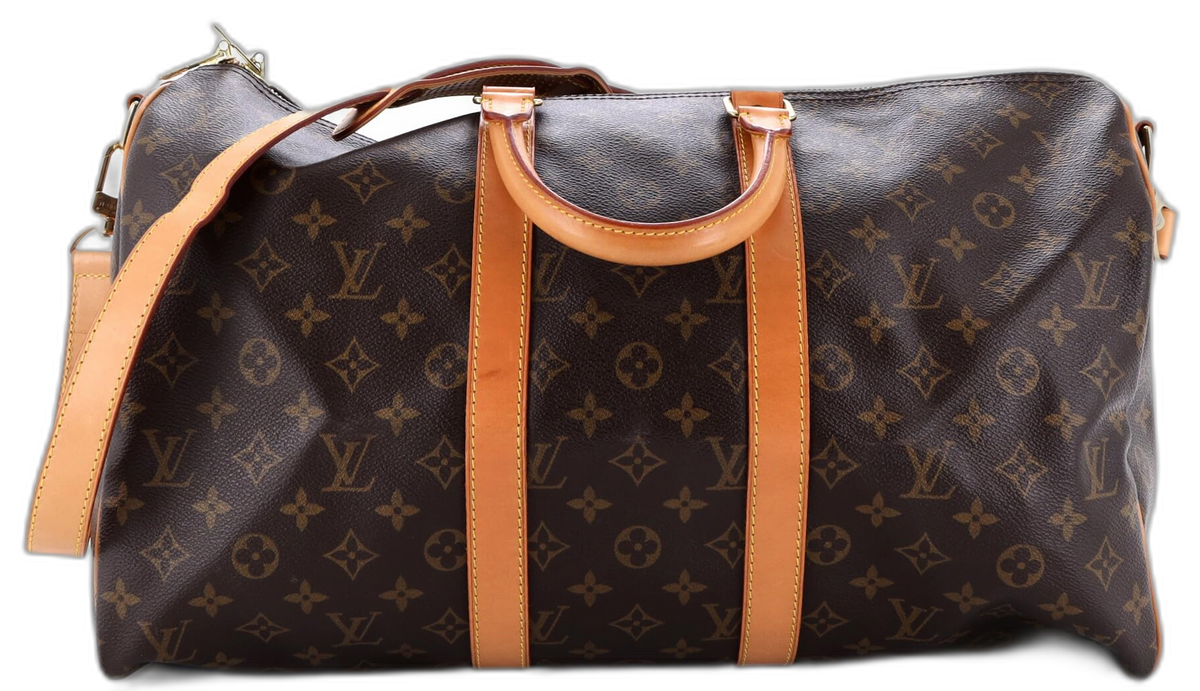 Louis Vuitton, Pre-Loved Keepall Bandouliere Bag 45, Brown
