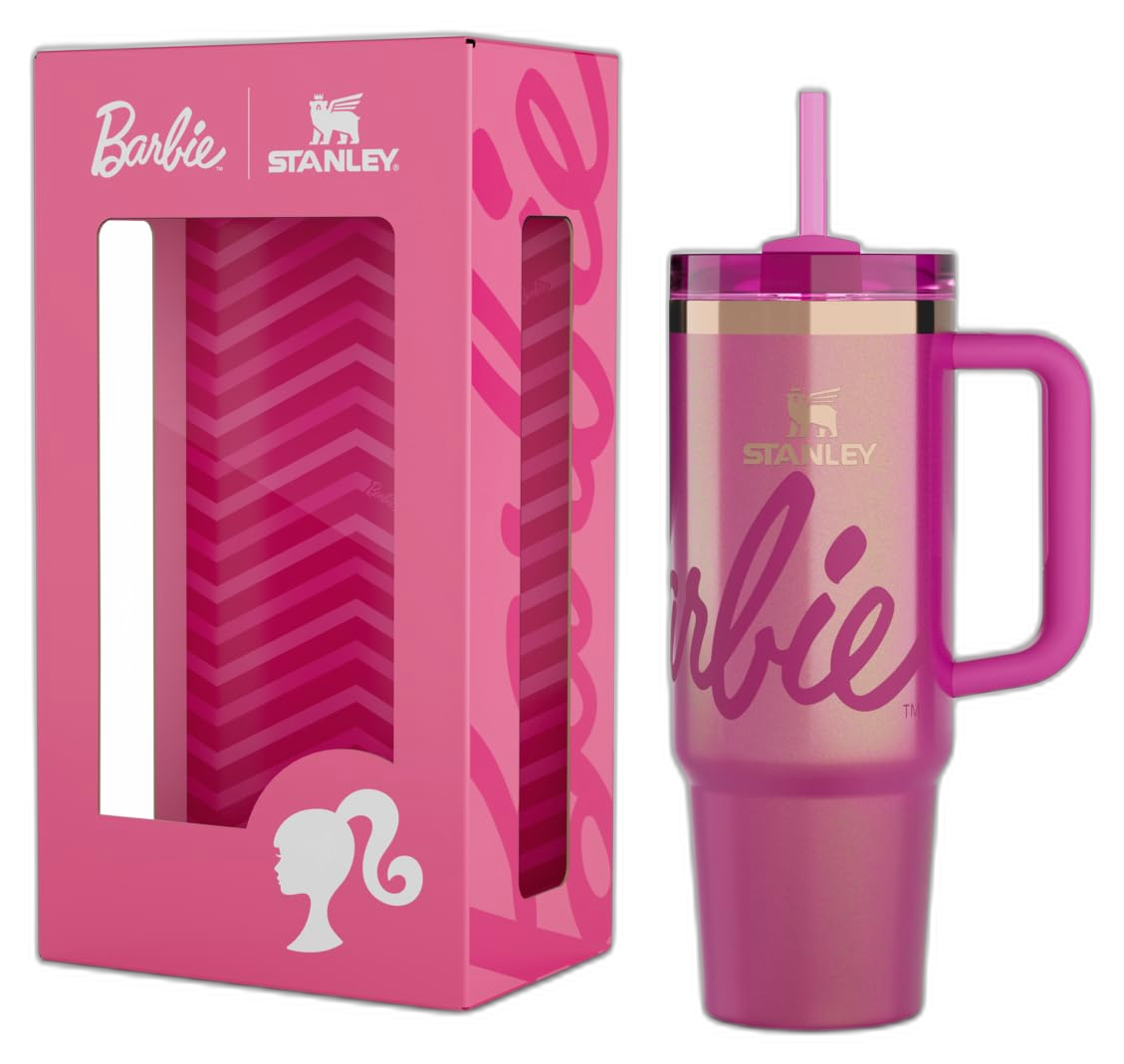 STANLEY Quencher H2.0 Flow State Tumbler, 30 oz, Barbie Icon