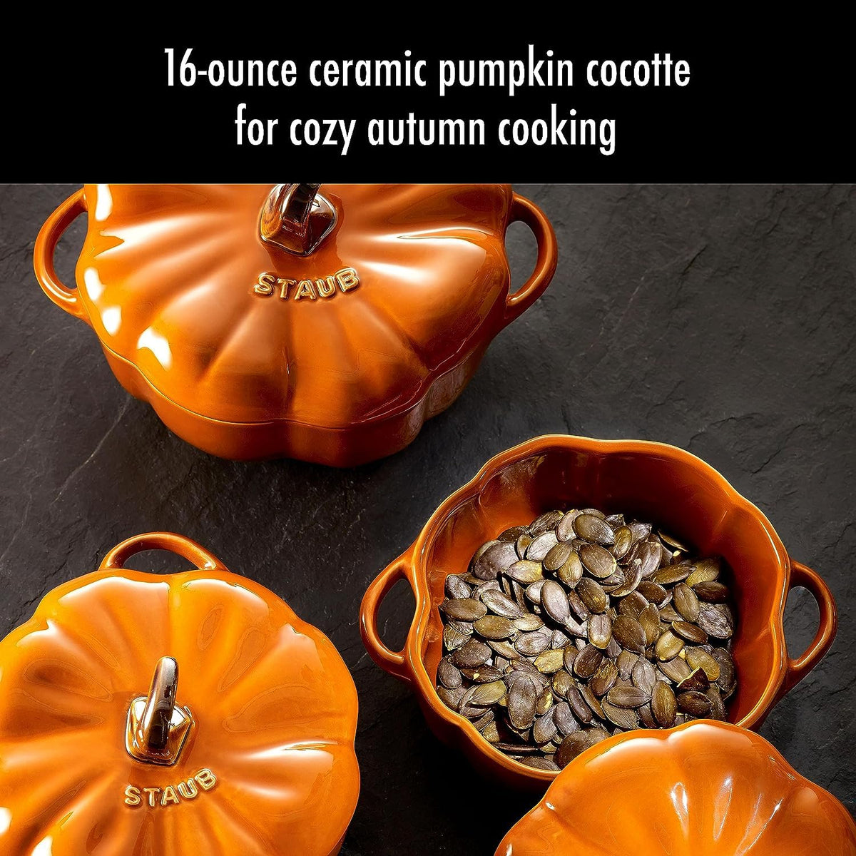 Petite Pumpkin Charm – STAUB Ceramic Pumpkin Cocotte 0.75 qt