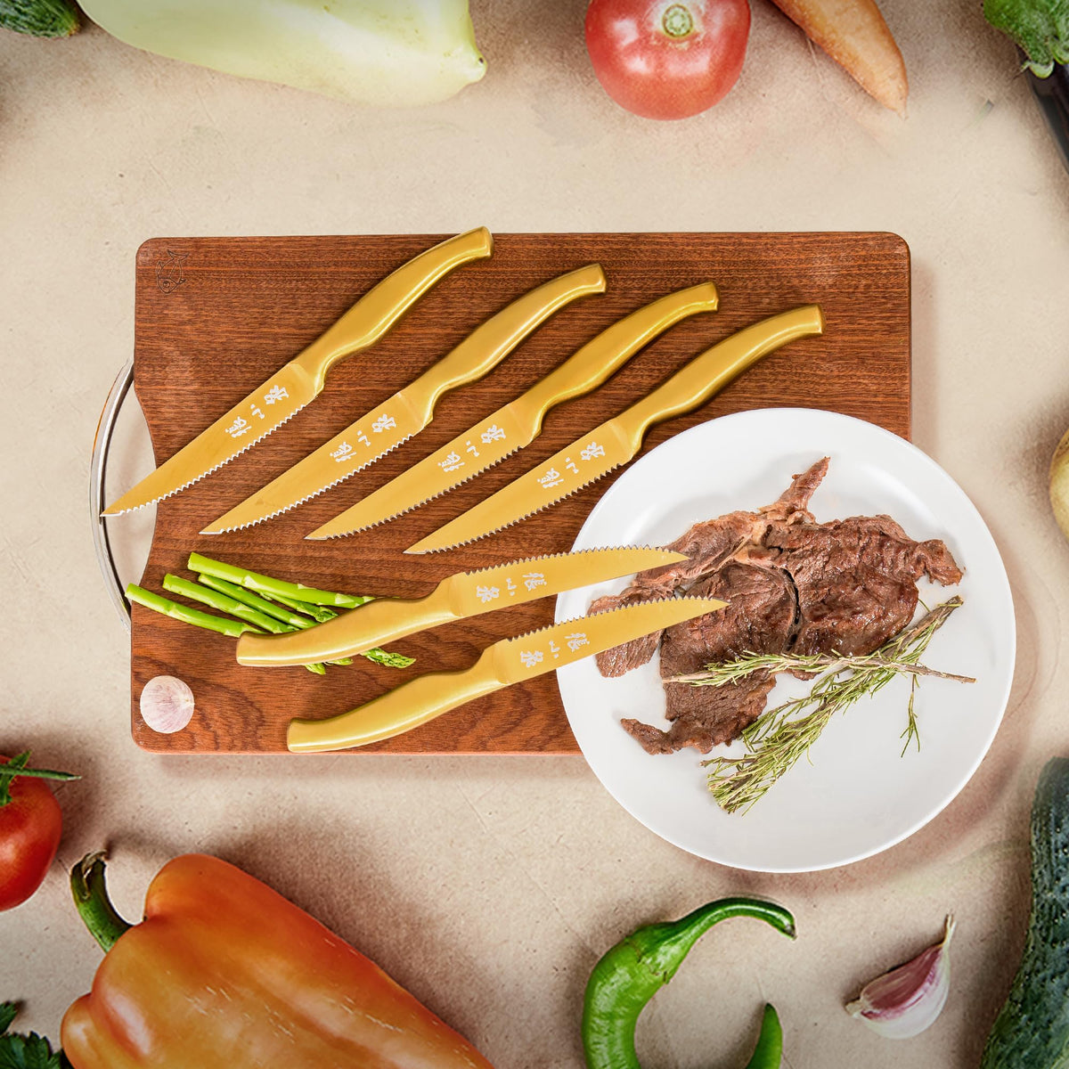 High Carbon Stainless Steel Japanese Knife Set