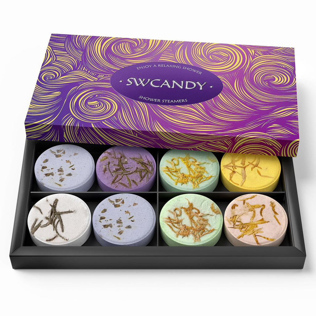 SWCANDY Vahos de ducha Aromaterapia Regalos para mujeres 8 uds Spa en casa