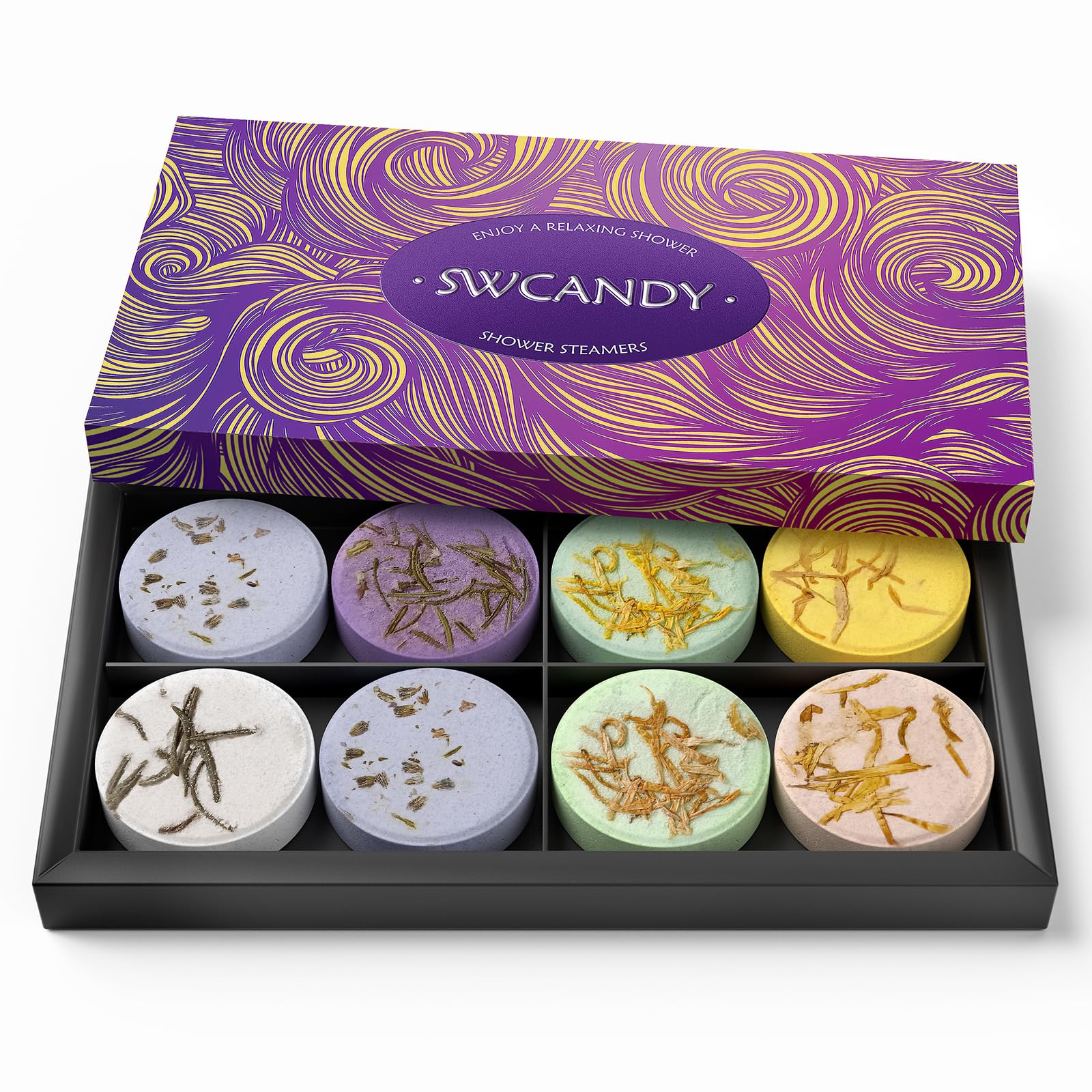 SWCANDY Vahos de ducha Aromaterapia Regalos para mujeres 8 uds Spa en casa
