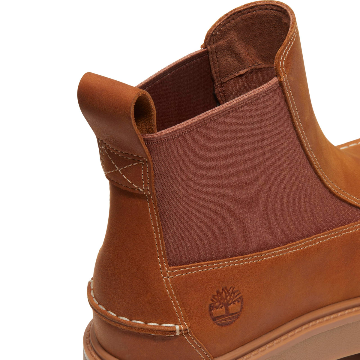 Timberland Women's Stone Street Chelsea Boot, Wheat Full Grain, 8.5 Medium US