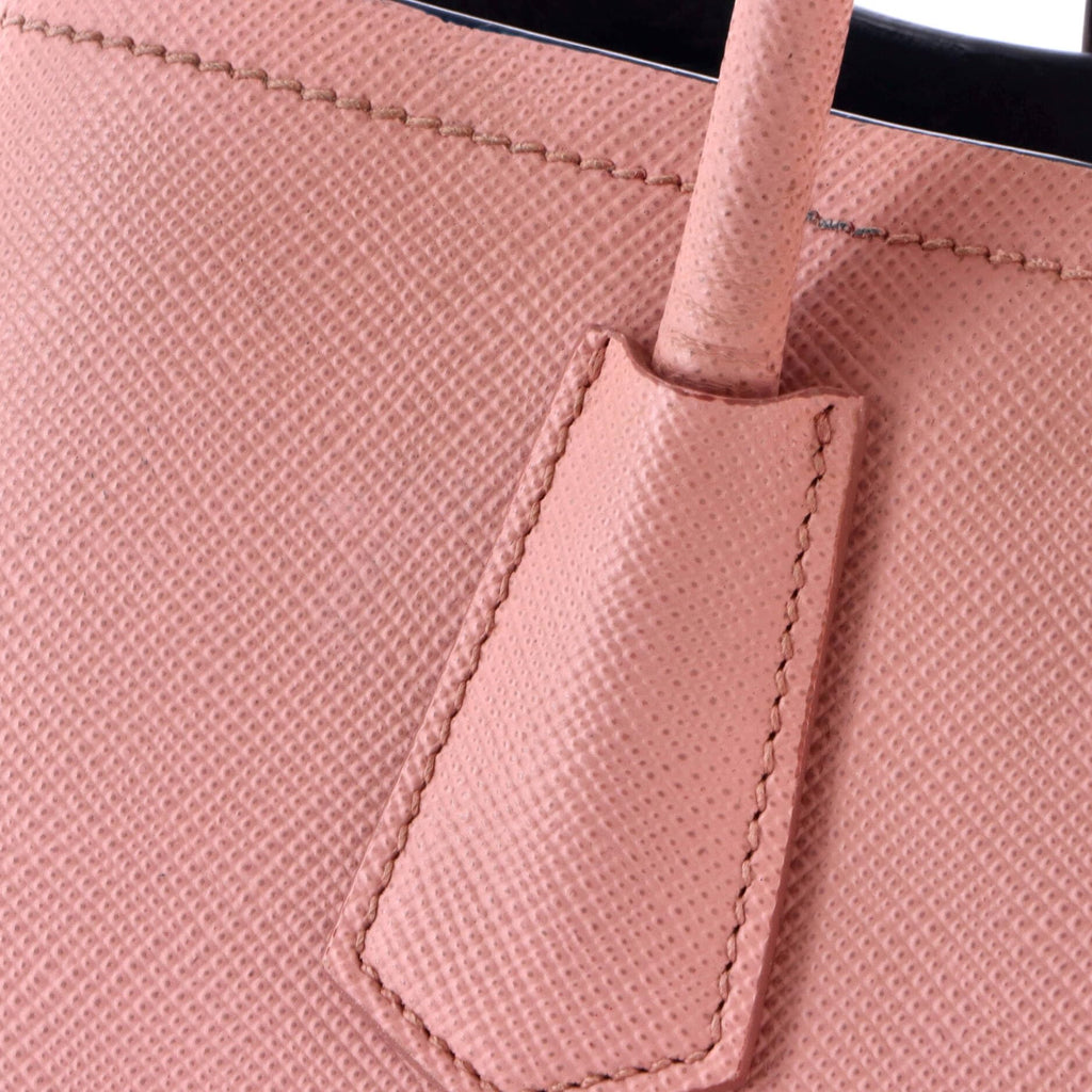Prada, Pre-Loved Cuir Double Tote Medium, Pink