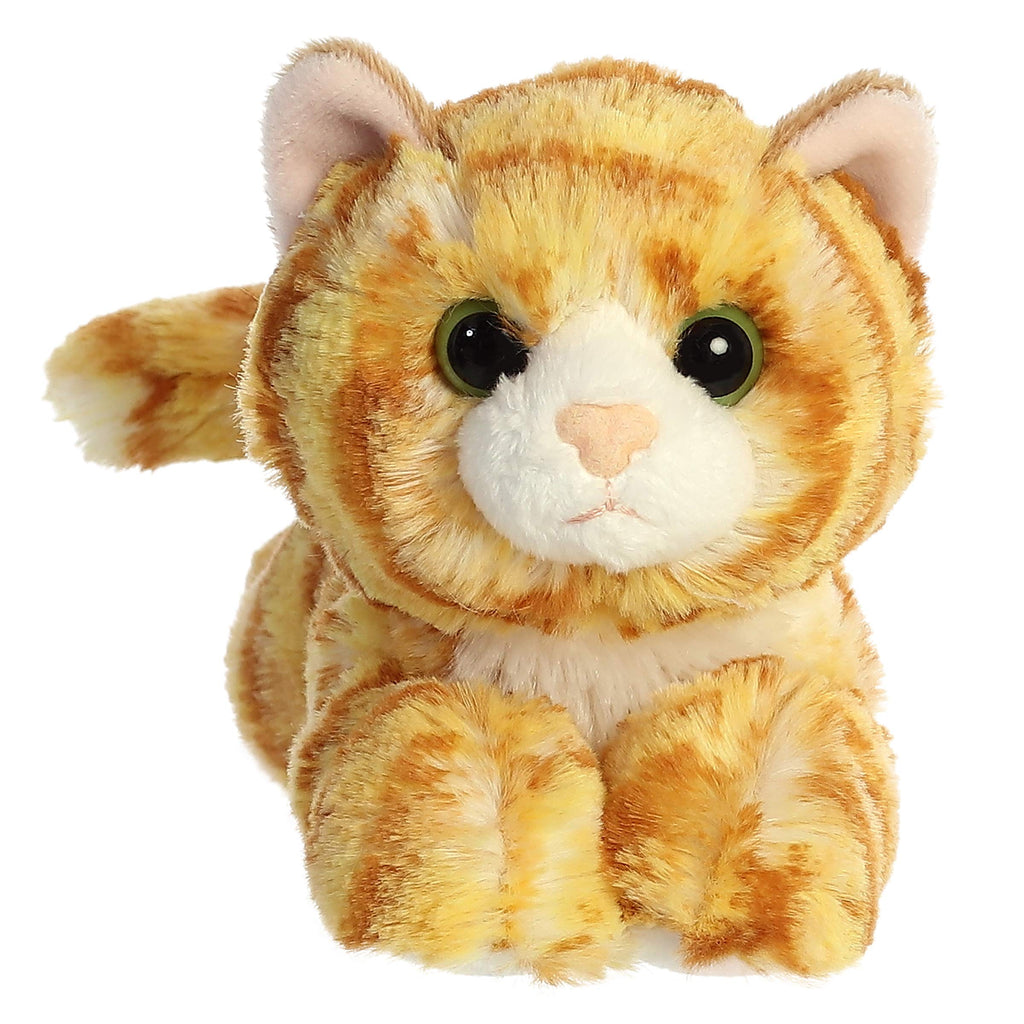 Snuggle Up Cuddly Aurora Mini Flopsie 8-Inch Ginger Cat Plush