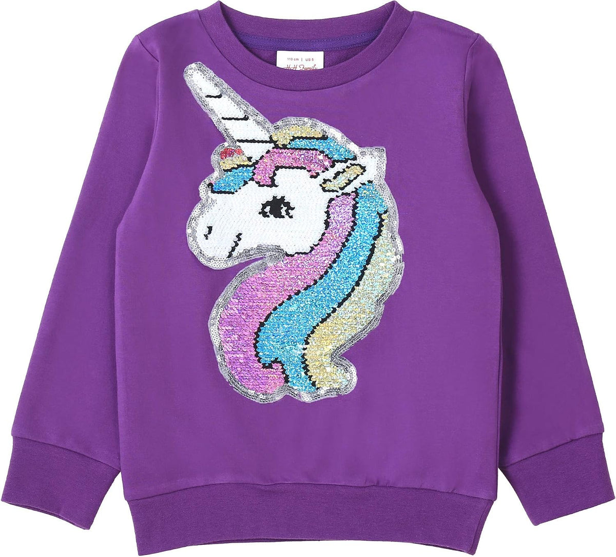 Unicorn Flip – Girls' Sequin Hoodie