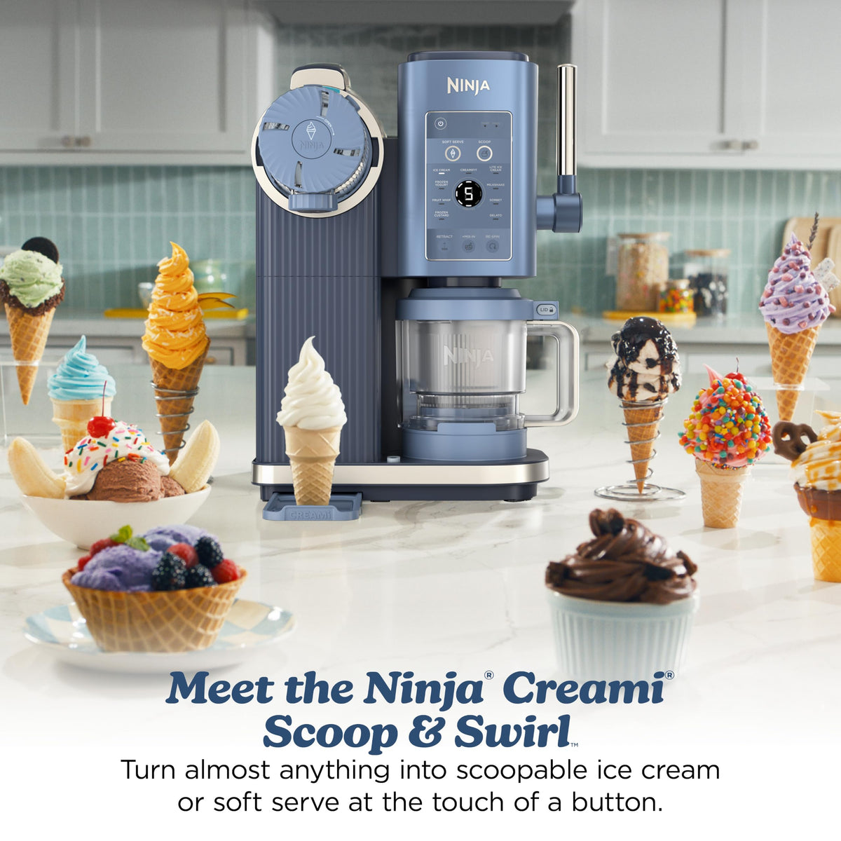 Sweet Treat Machine – Ninja CREAMi Scoop & Swirl 13-in-1 Ice Cream & Soft Serve Maker