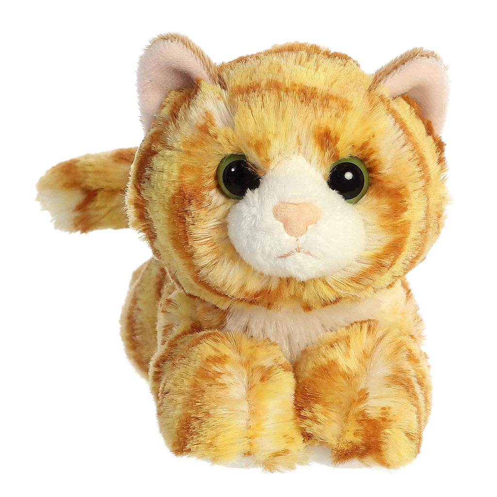 Snuggle Up Cuddly Aurora Mini Flopsie 8-Inch Ginger Cat Plush