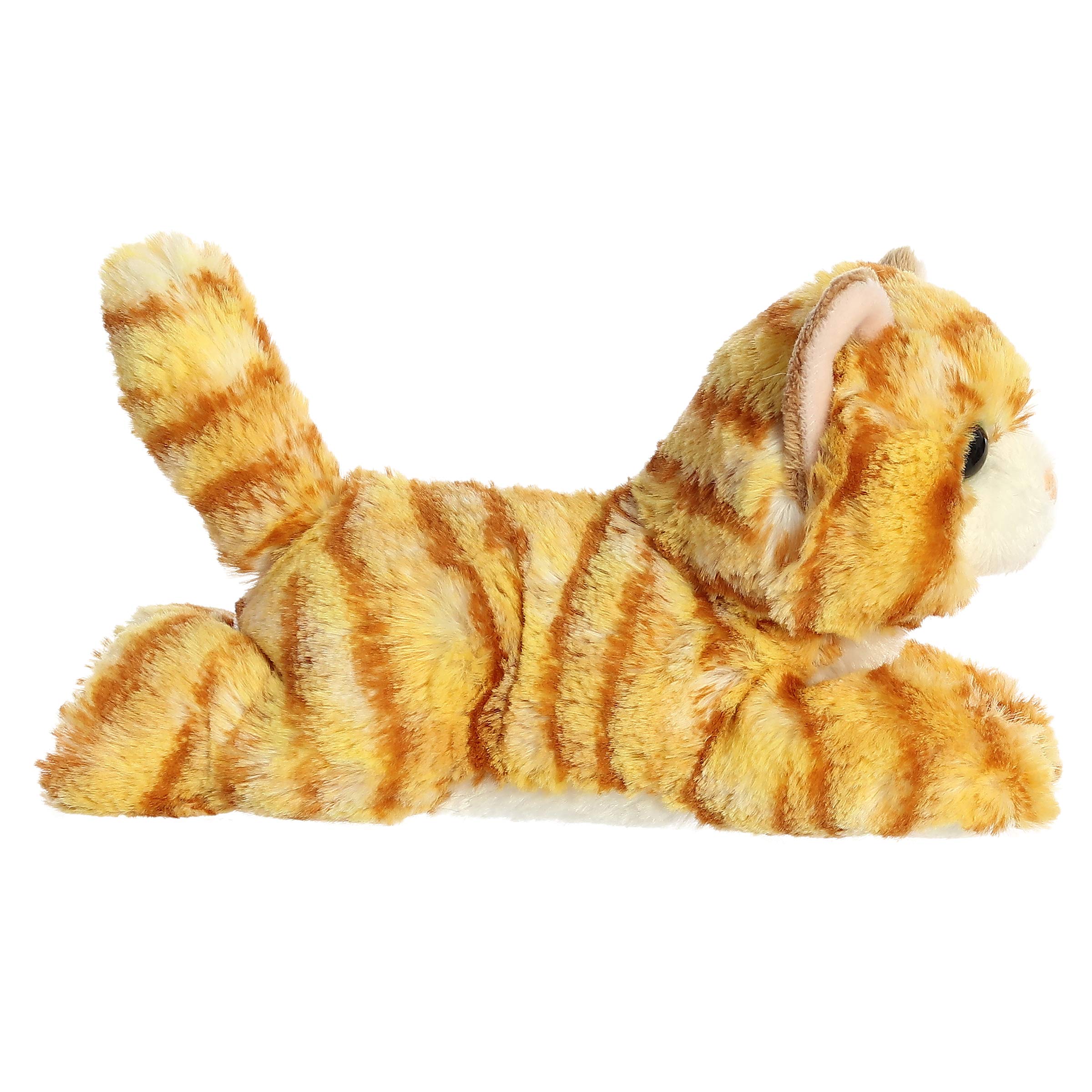 Snuggle Up Cuddly Aurora Mini Flopsie 8-Inch Ginger Cat Plush
