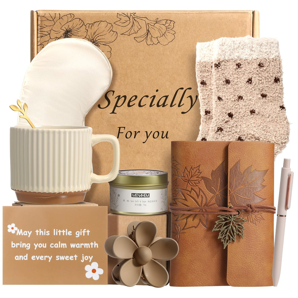Gift Baskets for Women,Unique Happy Birthday Gifts for Women,Self Care Gifts Get Well Soon Gifts for Friends Mom Sister Wife Coworkers Daughter Aunt Mom