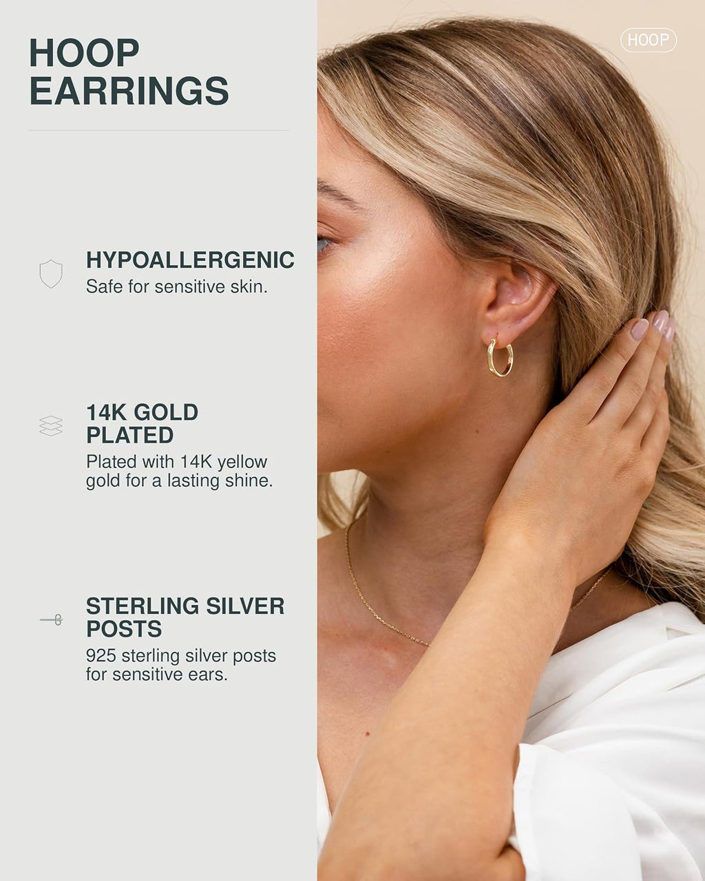 Featherlight Gold – Everyday Hoop Earrings