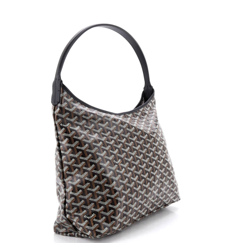 Goyard, Pre-Loved Boheme Hobo Coated Canvas, Black