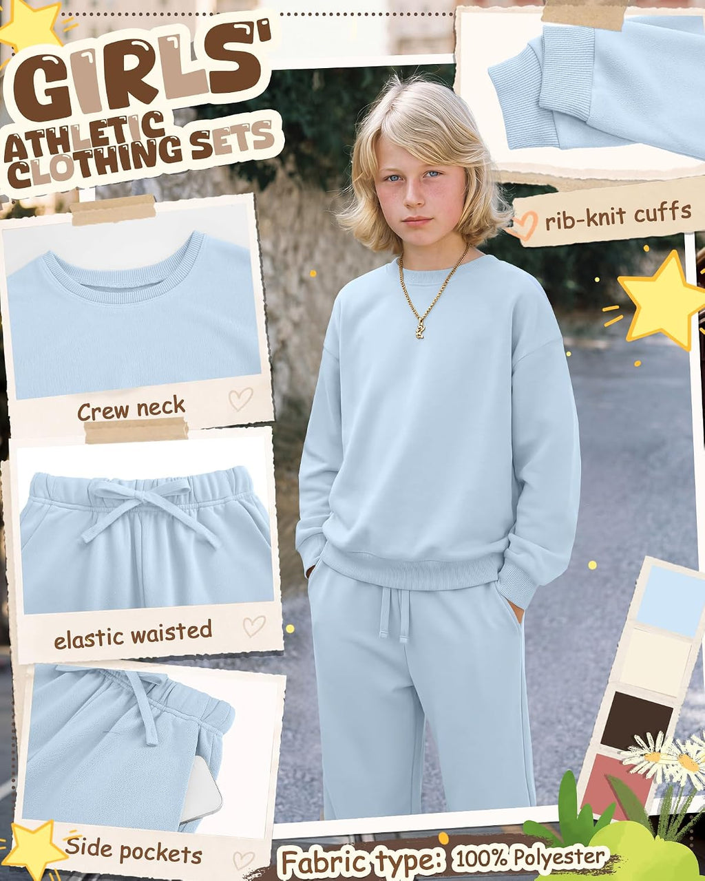 Fall Flirt Set – Girls' Sweatsuit